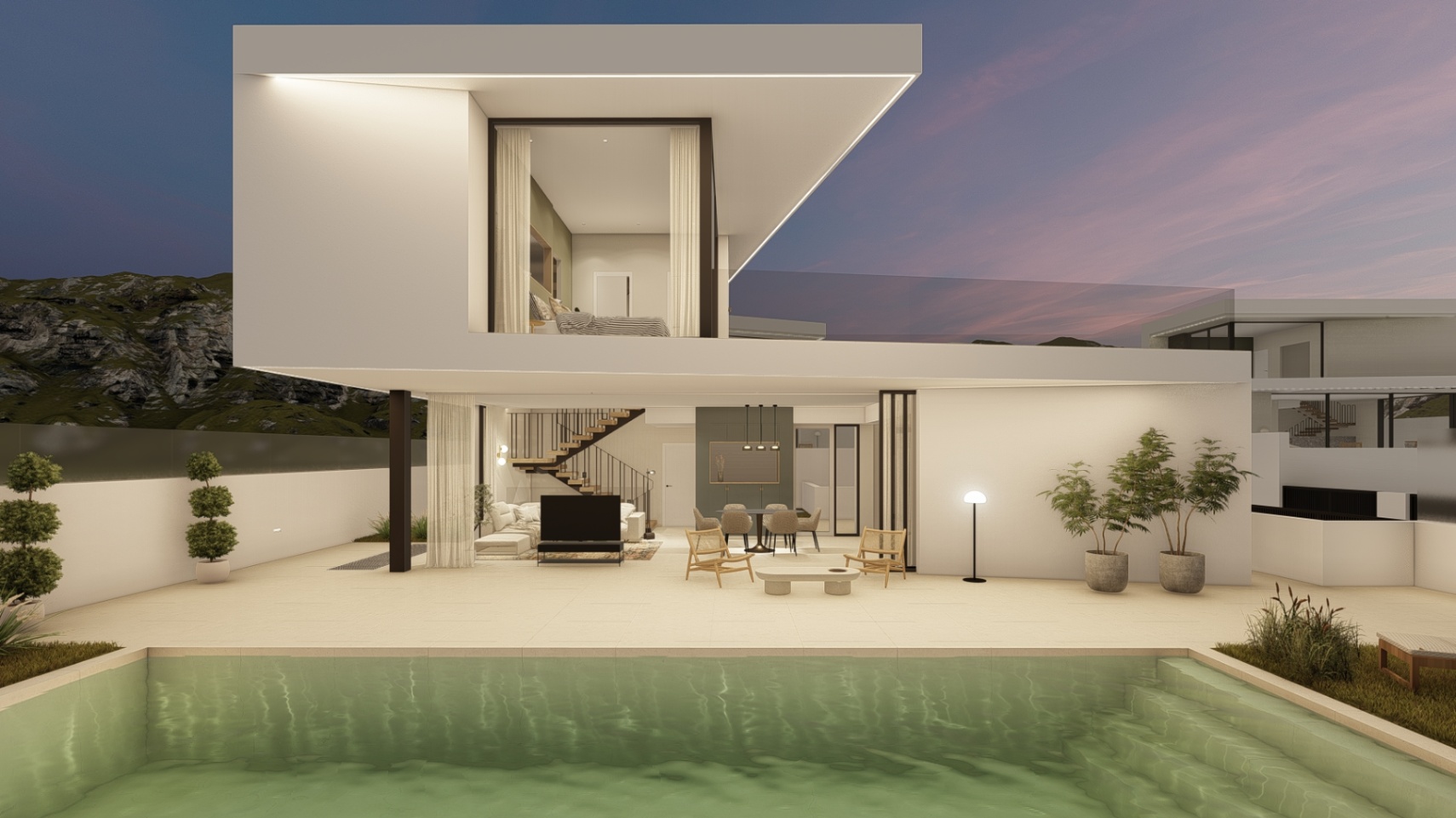 Venecia V: Tu villa de diseño entre el mar y la montaña en Polop